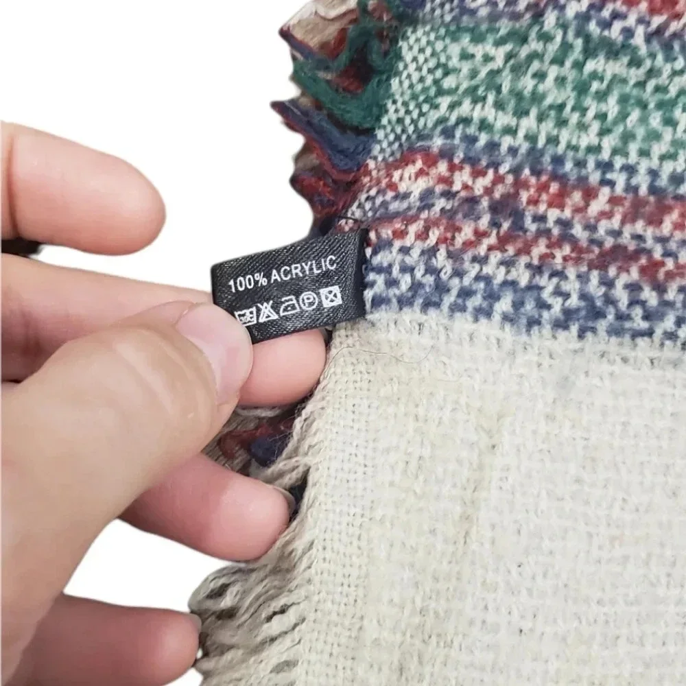 Jasmine Trading Red Plaid Blanket Scarf
